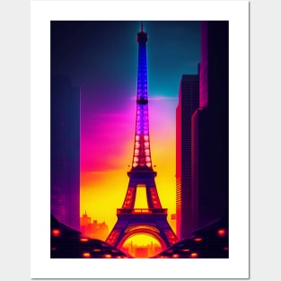 Neo-Eiffel Tower Posters and Art